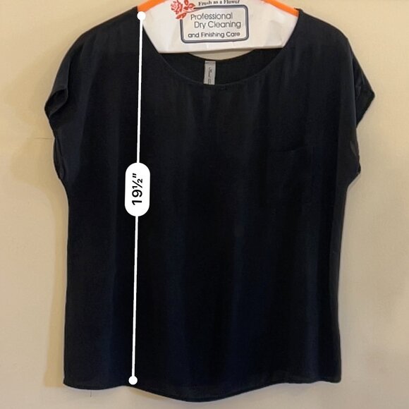 Black Box Blouse with Pocket - Size Large - Picture 3 of 4